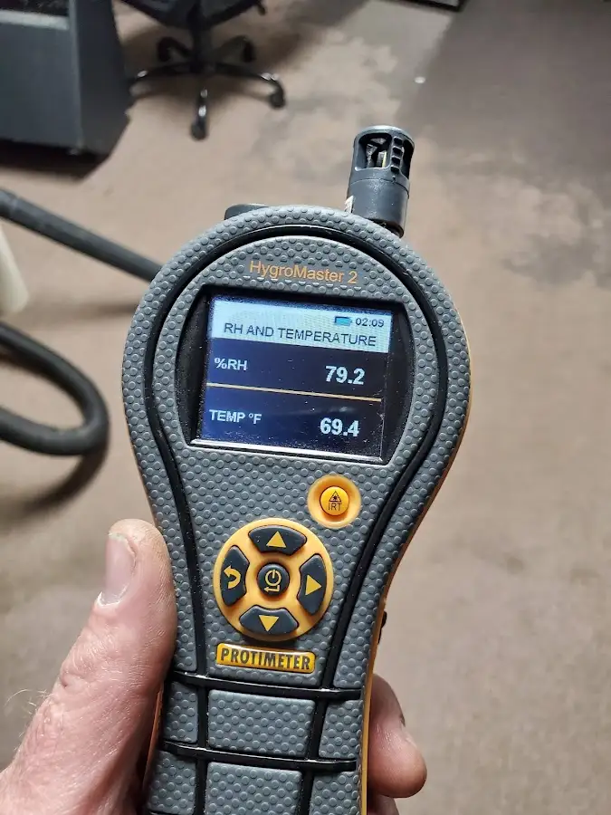 Moisture meter humidity assessment for Mold Remediation & Removal in East Greenwich